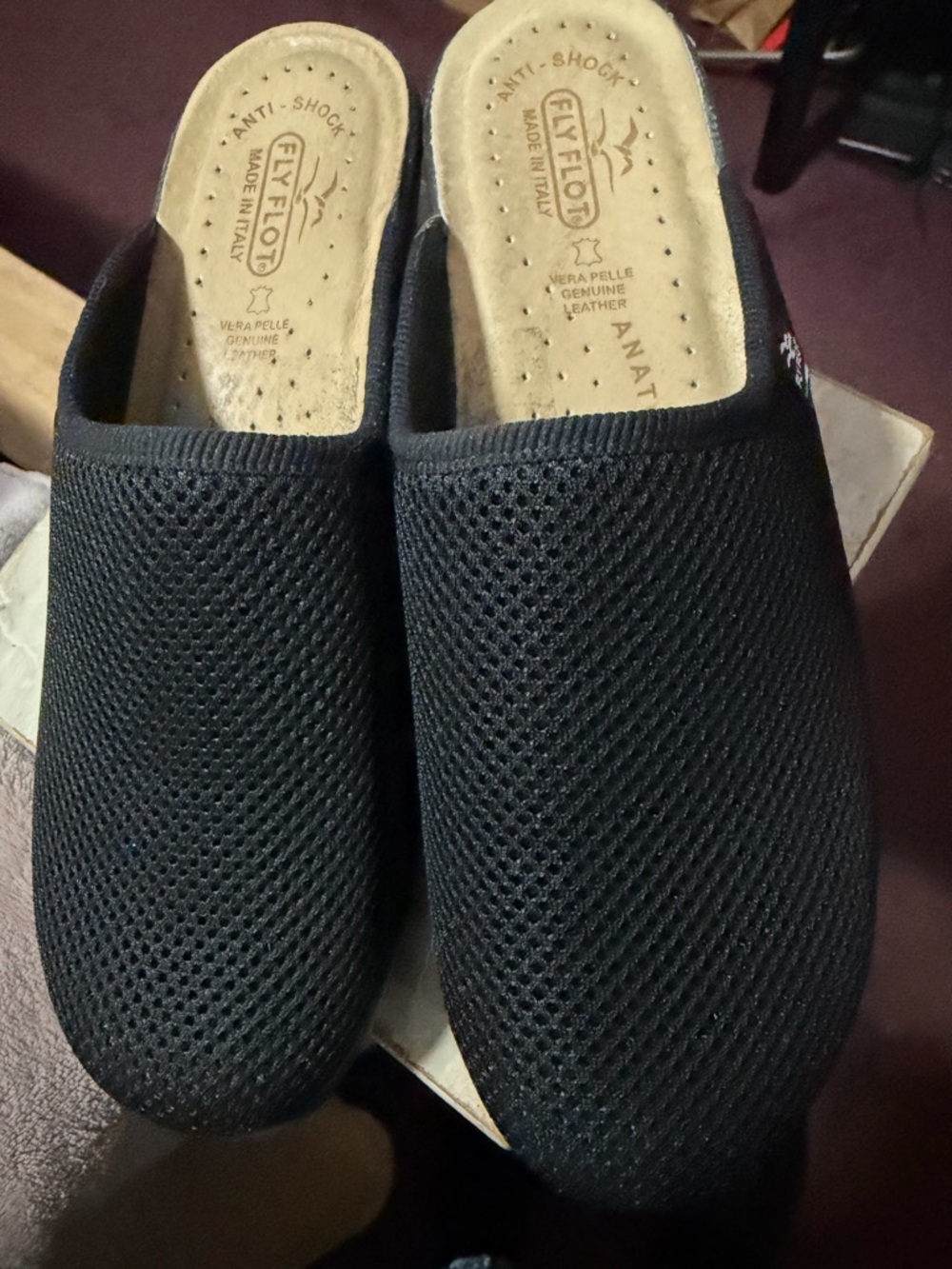 Fly Flot Black Women's Slip-On Clog
